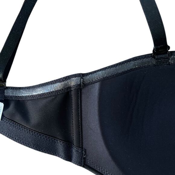 *NWOT Wacoal 854372 Staying Power Wire Free Strapless Black Bra – 32C - Picture 7 of 8